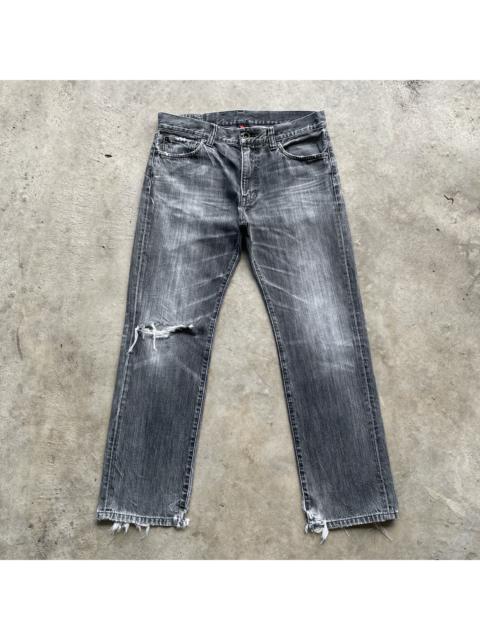 Other Designers Distressed Denim - Vintage Japanese Faded Black Distressed Denim Jeans Pants
