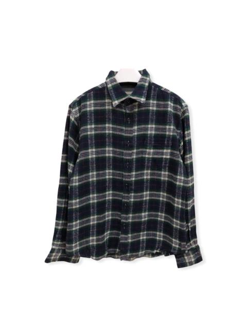 Other Designers Vintage - Vintage Ghetto Plaid Tartan Flannel Shirt 👕