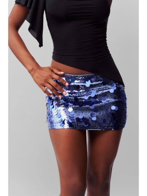 GUIZIO LOW RISE PAILLETTE SKIRT