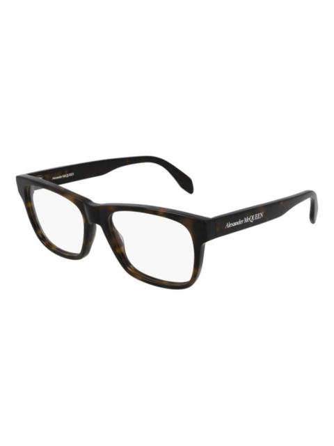 Alexander McQueen Alexander McQueen Men's Black Square Eyeglass Frames AM0307O 002