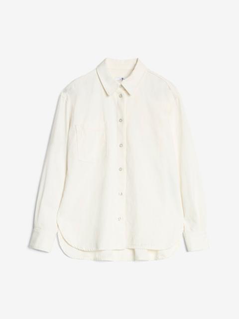 7 For All Mankind Linen Blend Easy Shirt in Ostuni