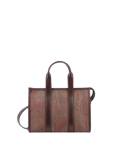 Etro Etro Small Handle Bag Paisley Jacquard Fabric
