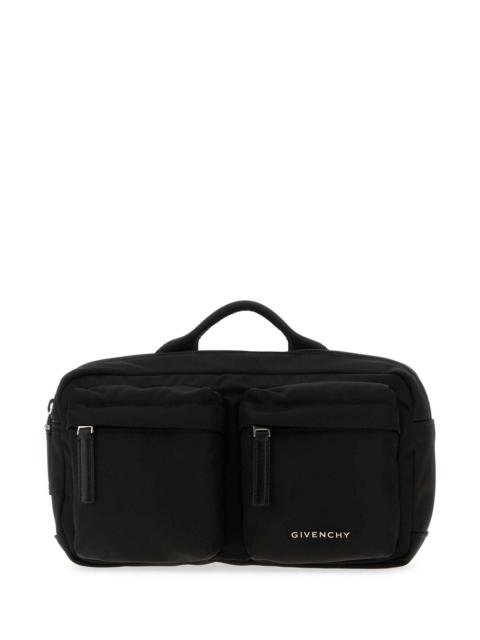 Givenchy Givenchy Men Black Fabric Essential U Belt Bag
