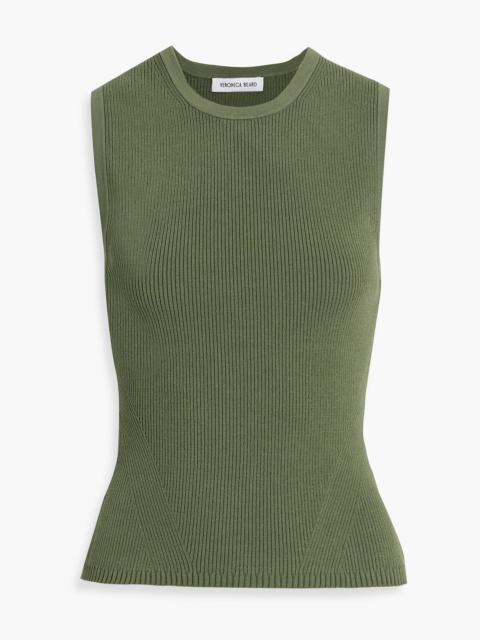 VERONICA BEARD Sid ribbed-knit top