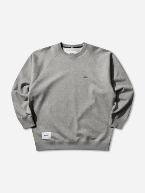 WTAPS Men's SIGN-RGYD Crewneck Sweatshirt Gray