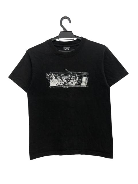 Other Designers Vintage - RARE 🔥 OAKLEY SOFTWARE FACTORY PILOT CYBERPUNK GRAPHICAL TEE