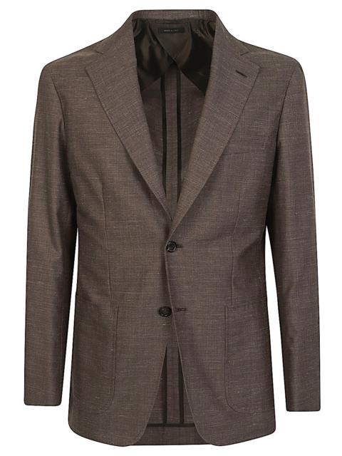 Brioni Brioni Men Wool And Silk Single-Breasted Jacket