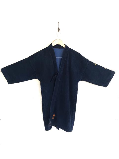 Other Designers Indigo - Vintage Kendo Blue Indigo kimono Jacket Japanese Traditional