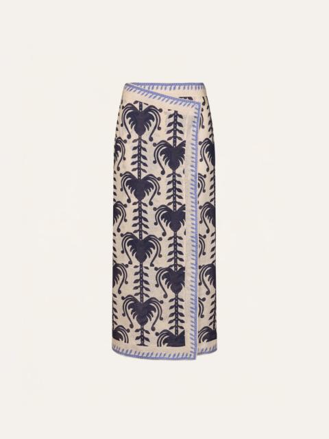 Johanna Ortiz Deep Blue Sea Skirt