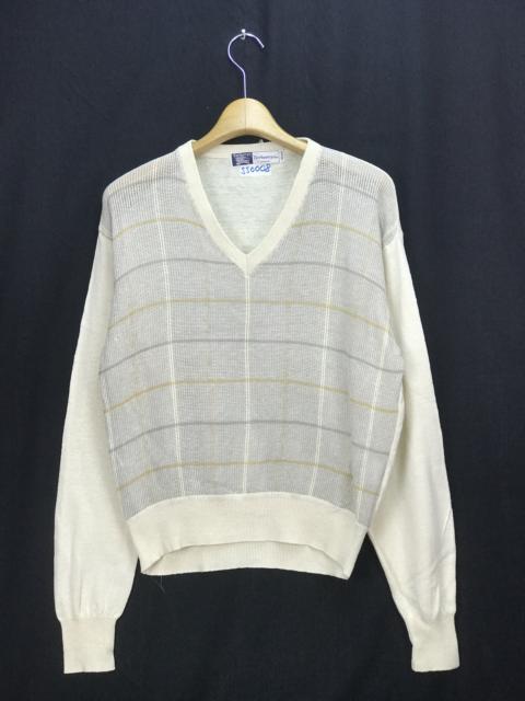 Other Designers Vintage - VINTAGE BURBERRY NOVA CHECK KNITWEAR STYLE SWEATSHIRT