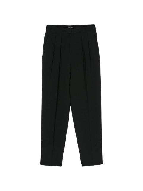 GIORGIO ARMANI Giorgio Armani Black Trousers - Tapered Trousers Women