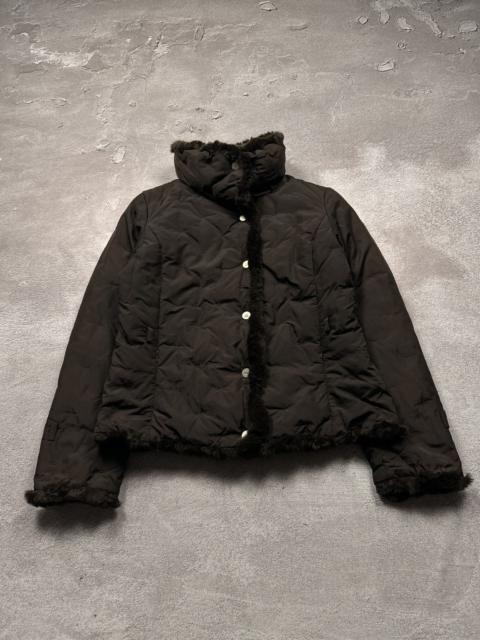 Max Mara Vintage Weekend Max Mara Faux Fur Micro Down Puffer Jacket