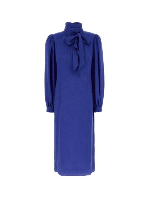 GUCCI Gucci Women Blue Silk Dress