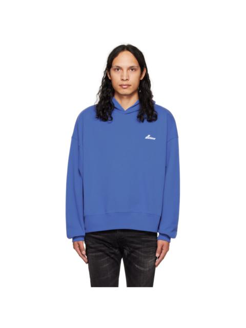 We11done Blue Lettering Symbol Hoodie