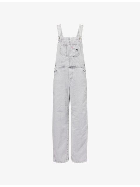Carhartt Brand Patch Straight-Leg Denim Dungarees