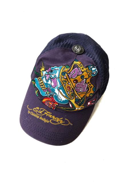 Other Designers Christian Audigier - HEAT🔥Ed Hardy Audigier 💀 Crown Mesh Snapback Cap