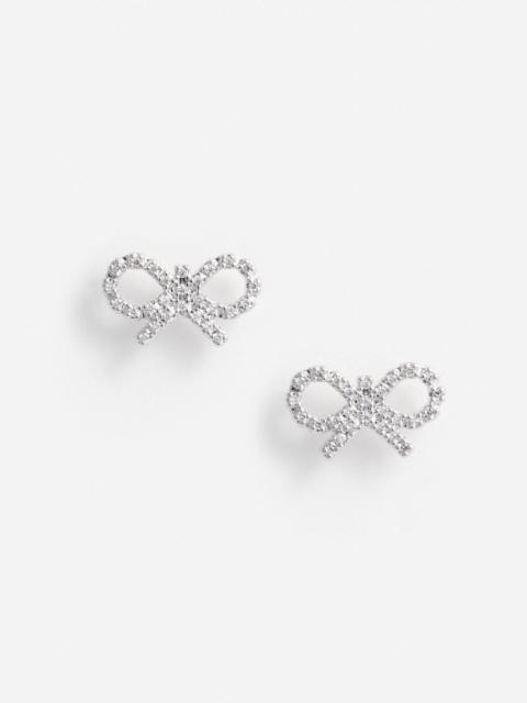 self-portrait Micro Bow Earrings