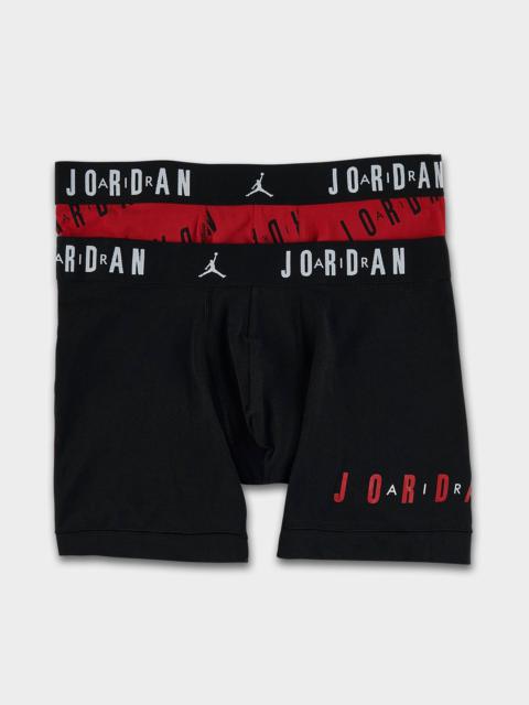 Jordan MEN'S JORDAN FLIGHT COTTON STRETCH BOXER BRIEFS (2-PACK)