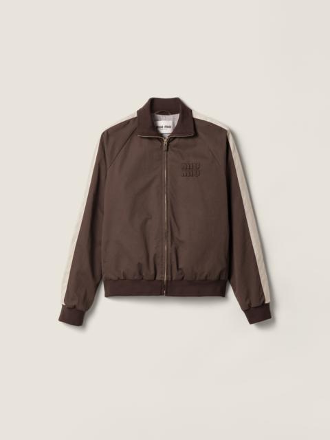 Miu Miu Washed twill blouson jacket