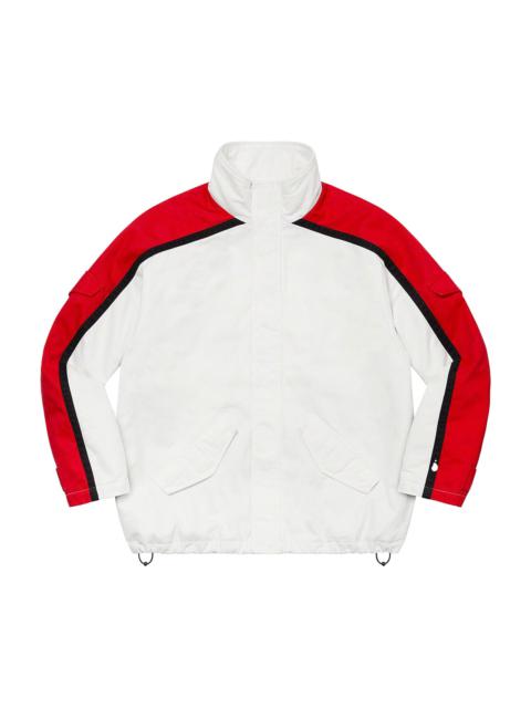 Supreme Brushed Twill Zip Jacket 'White'