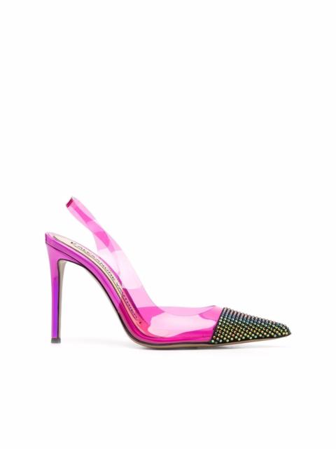 ALEXANDRE VAUTHIER contrast slingback pumps
