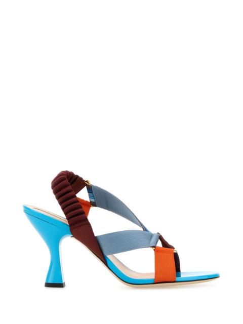 FENDI Fendi Women Multicolor Fabric Colibrã¬ Iconic Sandals
