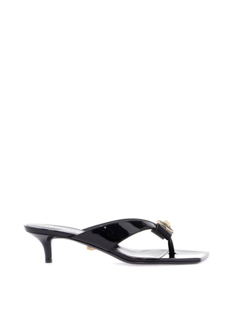 VERSACE Versace gianni ribbon thong mules