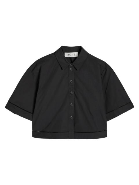 RÓHE Rohe Embroidered Cotton-poplin Shirt