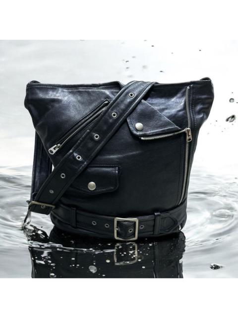 Other Designers Genuine Leather - BEAUTIFUL PEOPLE BELTED LEATHER JACKET BAG