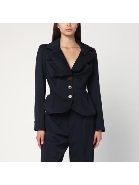 Vivienne Westwood Navy blue Drunken jacket in wool