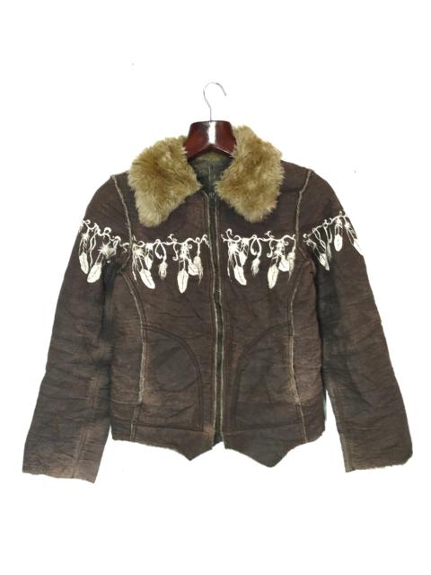 Vintage - Vintage Clutch Exclusive Handmade Sherpa Patchwork Jacket