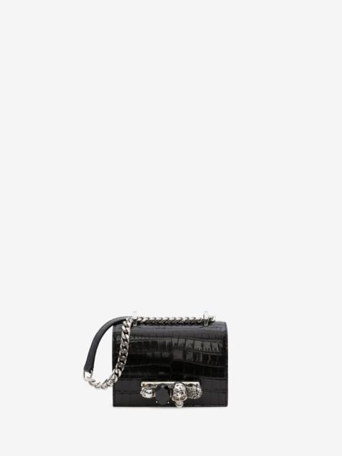 Alexander McQueen Women's Mini Jewelled Satchel in Black