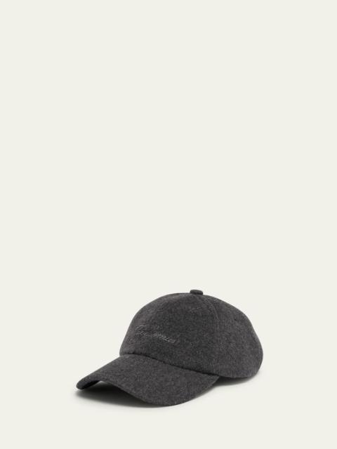 JACQUEMUS Men's Wool Logo Baseball Cap