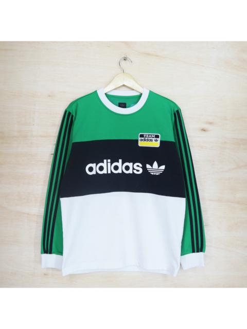 adidas Vintage 90s ADIDAS No Team Number 1 On Back Big Logo Long Sleeve Jersey Team ADIDAS