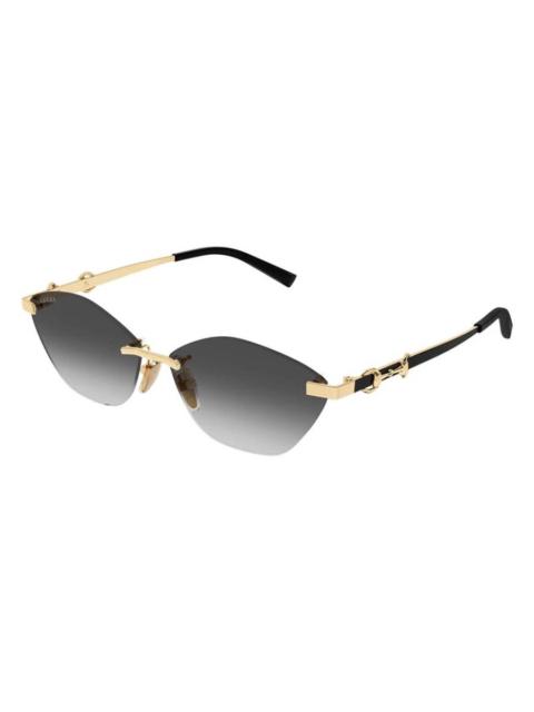 GUCCI Gucci Grey Cat Eye Ladies Sunglasses GG2050S 002 59