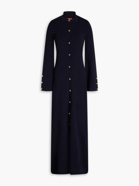 Altuzarra Leopold wool-blend maxi shirt dress