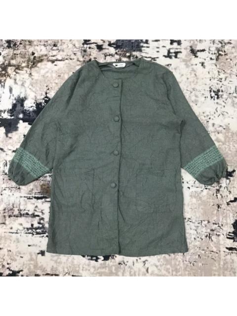 Other Designers Issey Miyake × Japanese Brand × Vintage - Im Product Linen Button Up Open Colar