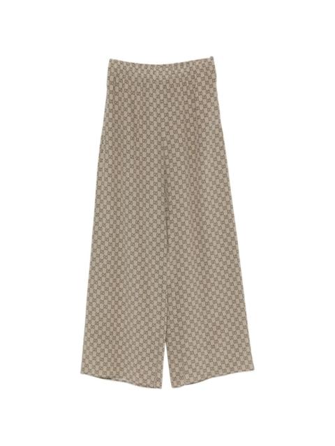 GUCCI Gucci Women Gg Silk Trousers