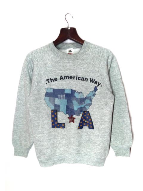 Other Designers Vintage - Vintage 90's The American Way sweatshirt by fruit of the loom 50 / 50 material