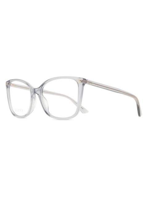 GUCCI Gucci Demo Square Ladies Eyeglasses GG0026O 017 53