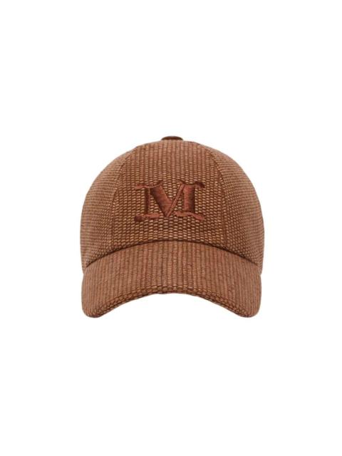 Max Mara Max Mara Women Raffia-Effect Baseball Cap - Amber Brown