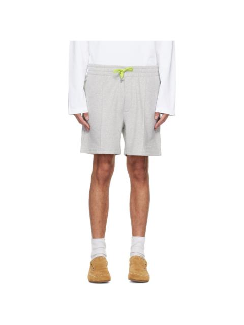 CASABLANCA Gray Cashmere Blend Sweat Shorts