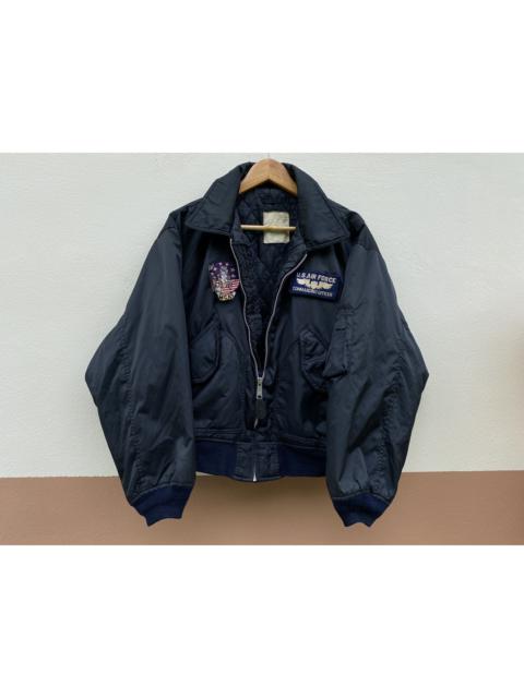 Other Designers Vintage - Vintage Flight Jacket USA Naval Fighter commanding officer