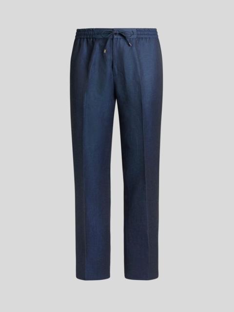 Etro WOOL AND LINEN JOGGING TROUSERS