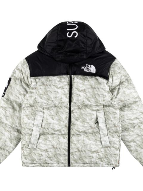 Supreme TNF Paper Print Nuptse Jacket