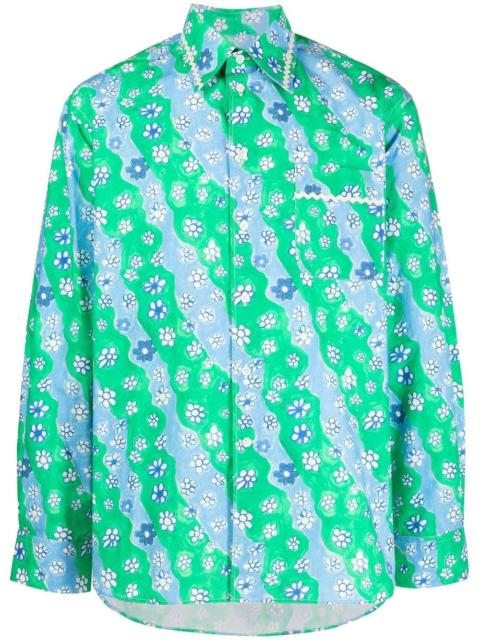 Marni cotton floral-print shirt