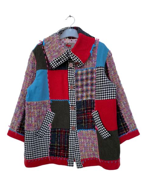 Other Designers Designer - Olleborebla Patchwork wooly Jacket