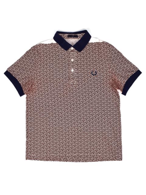 Vintage Armor Scale Print Polo Shirt