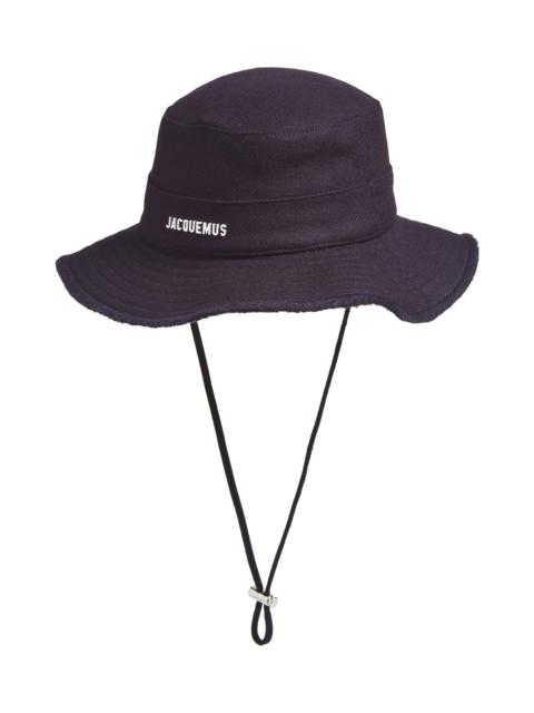 JACQUEMUS Jacquemus Le Bob Artichaut Bucket Hat in Dark Navy 390 at Nordstrom