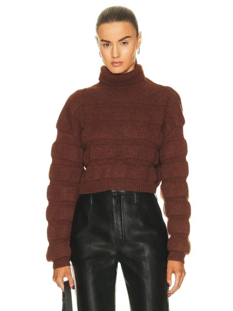 SAINT LAURENT Cropped Pullover Sweater